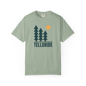 Telluride, Colorado T-Shirt, Comfort Colors 100% Cotton Trees Tee - 0