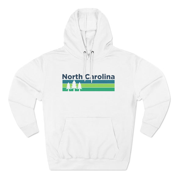 Premium North Carolina Hoodie - Retro Unisex Sweatshirt