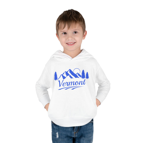Vermont Toddler Hoodie - Unisex Mountain Pullover Sweatshirt, Kids Hooded Jumper, Vermont Souvenir