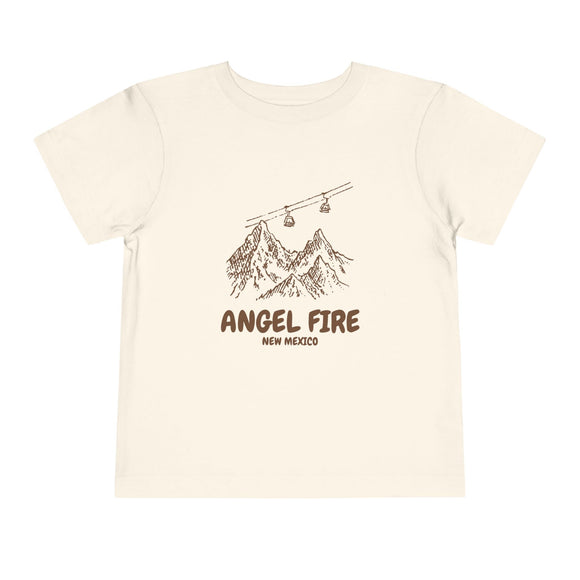 Angel Fire, New Mexico Toddler T-Shirt — Vintage Gondola Ski Mountain Tee