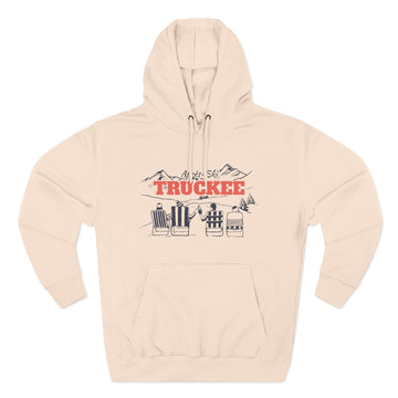 Buy pale-pink Premium Truckee, California Après-ski Hoodie - Unisex Sweatshirt