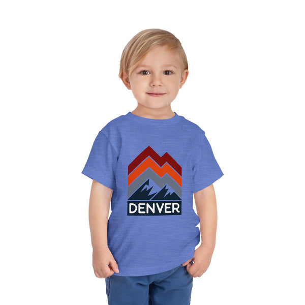 Denver, Colorado Toddler T-Shirt - Retro Palm Tree Toddler Denver Shirt