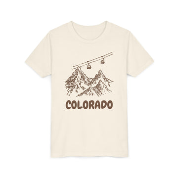 Colorado Youth T-Shirt — Vintage Gondola Ski Mountain Tee