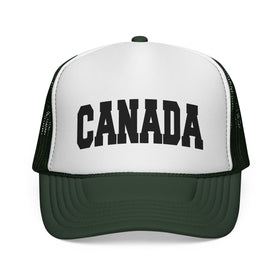 Buy dark-green Canada Retro Collegiate Style Trucker Hat