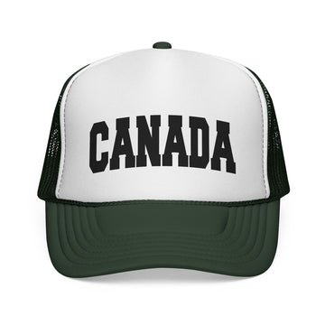 Buy dark-green Canada Retro Collegiate Style Trucker Hat