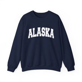Buy navy Alaska Sweatshirt - Unisex Graphic Crewneck