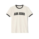 Ann Arbor, Michigan Cotton Ringer Graphic Tee - Unisex Ann Arbor T Shirt, Vintage Style Tee, Men's/Women's Tee-2