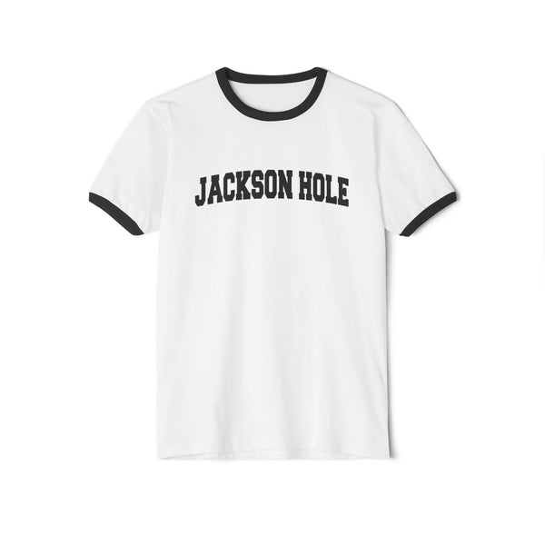 Jackson Hole, Wyoming Cotton Ringer Graphic Tee - Unisex Jackson Hole T Shirt, Vintage Style Tee, Men's/Women's Tee
