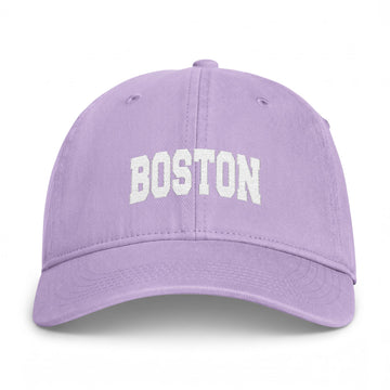 Buy orchid Boston, Massachusetts Washed Baseball Cap - Vintage Coastal Comfort Colors