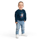 Stowe, Vermont Toddler Sweatshirt - Skiing Snowman Stowe Toddler Crewneck Sweatshirt-14