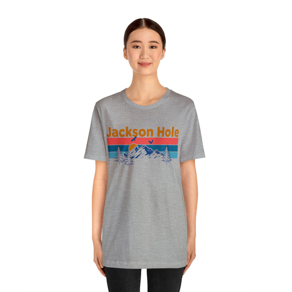 Jackson Hole, Wyoming Shirt - Mountain Sunset Unisex Jackson Hole T-Shirt