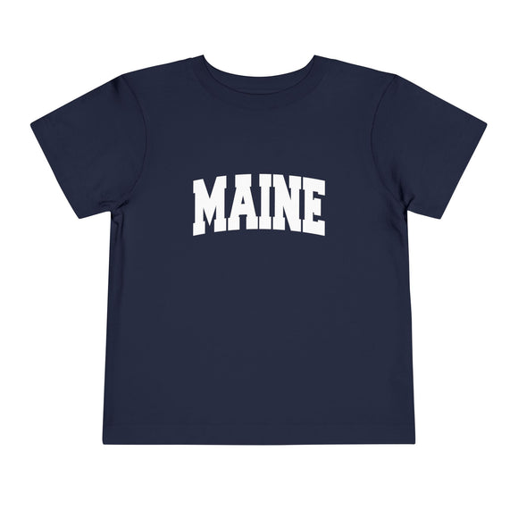 Maine Toddler Graphic Tee - Kids Maine Vacation T-Shirt