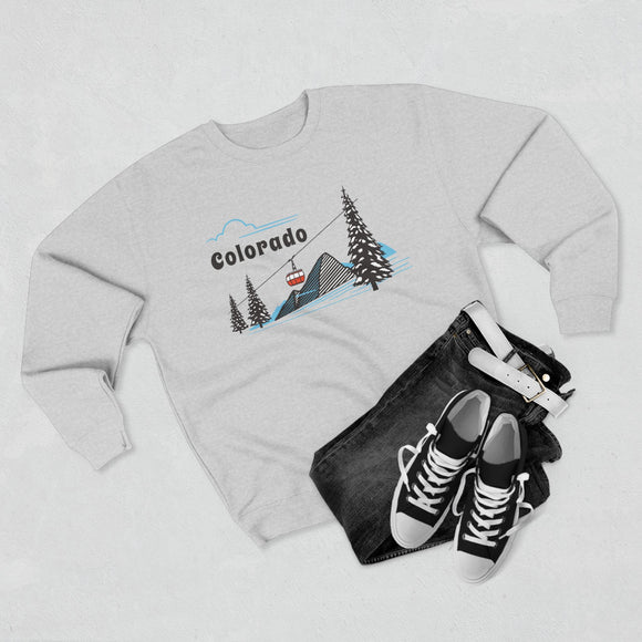 Premium Colorado Sweatshirt Unisex Crewneck, Premium Sweatshirt, Crewneck Jumper, Ski Resort Apparel