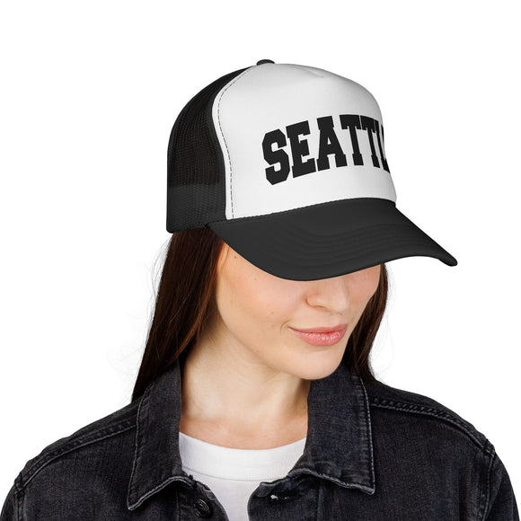 Seattle, Washington Collegiate Style Trucker Hat