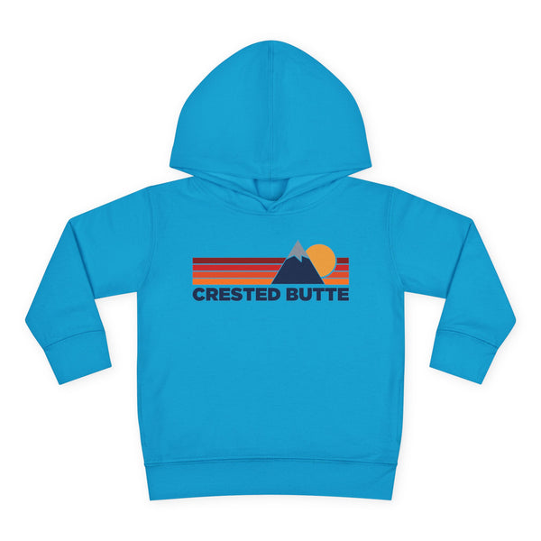 Crested Butte, Colorado Toddler Hoodie - Unisex Mountain Crested Butte Pullover Sweatshirt, Kids Hooded Jumper, Colorado Souvenir