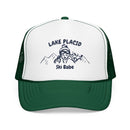 Lake Placid, New York Ski Babe Trucker Hat — Foam Mesh Cap-3