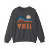 Vail, Colorado Sweatshirt Retro Mountains, Vail Unisex Graphic Crewneck