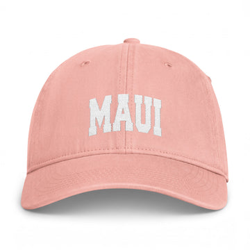 Buy peachy Maui, Hawaii Washed Baseball Cap - Vintage Coastal Comfort Colors