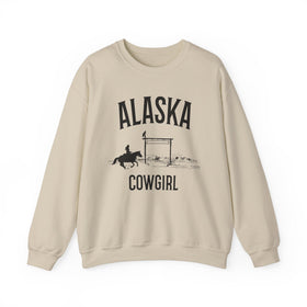 Alaska Sweatshirt - Mountain Cowgirl Graphic Crewneck - 0