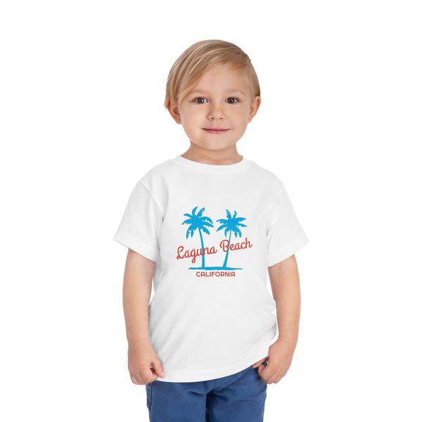 Laguna Beach, California Toddler T-Shirt - Retro Palm Tree Toddler Laguna Beach Shirt