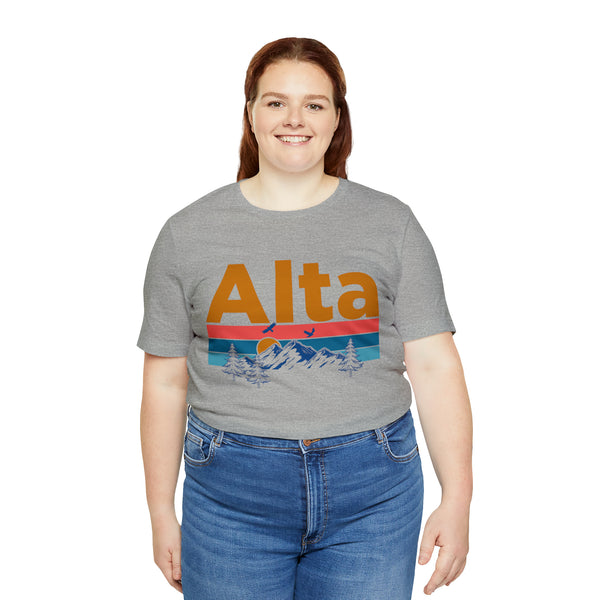 Alta, Utah Shirt - Mountain Sunset Unisex Alta T-Shirt
