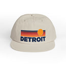 Detroit, Michigan retro sunset Surf Cap | vintage striped sun state hat-4