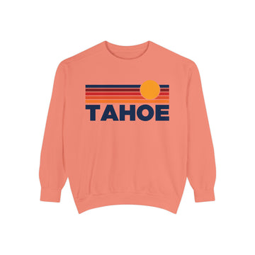 Buy terracotta Lake Tahoe, California Sunset Stripes Sweatshirt | Comfort Colors - 100% Cotton