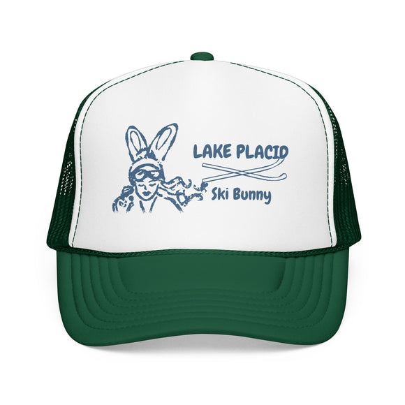 Lake Placid, New York Ski Bunny Trucker Hat