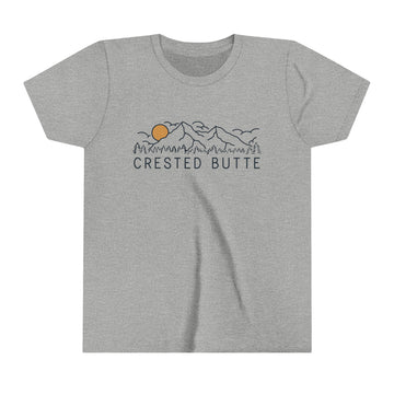 Buy athletic-heather Crested Butte, Colorado Youth T-Shirt - Kids Crested Butte Shirt