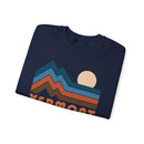 Vermont Sweatshirt Retro Mountains, Vermont Unisex Graphic Crewneck-20