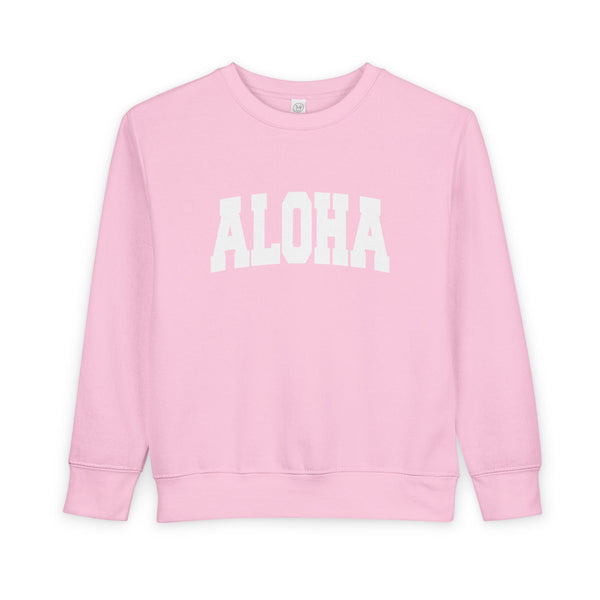 Aloha Toddler Sweatshirt - Aloha Toddler Crewneck Sweatshirt