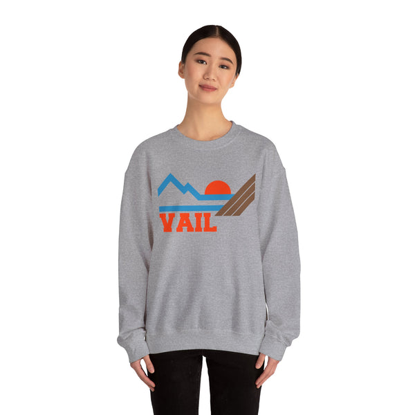 Vail, Colorado Sweatshirt - Mountain Vail Crewneck Sweatshirt