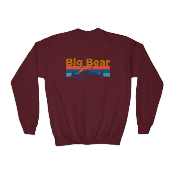 Big Bear, California Youth Sweatshirt - Unisex Kid's Big Bear Crewneck Sweatshirt