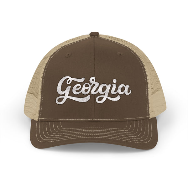 Georgia Snapback Trucker Cap - Embroidered Georgia Hat