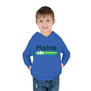 Maine Toddler Hoodie - Retro Trees Unisex Maine Toddler Sweatshirt-19