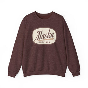 Alaska Sweatshirt - Unisex Retro Alaska Crewneck Sweatshirt