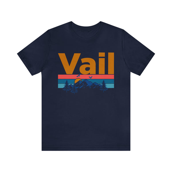 Vail, Colorado Shirt - Mountain Sunset Unisex Vail T-Shirt