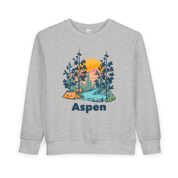 Aspen, Colorado Toddler Sweatshirt - Aspen Toddler Crewneck Sweatshirt