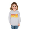 Tulum, Mexico Toddler Hoodie - Retro Sunrise Unisex Tulum Toddler Sweatshirt