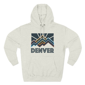 Denver, Colorado Hoodie - Retro Mountain Unisex Sweatshirt