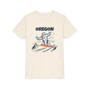 Oregon Yeti Snowboard Youth Tee - Kids Skiing Shirt