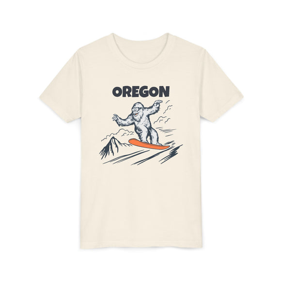 Oregon Yeti Snowboard Youth Tee - Kids Skiing Shirt
