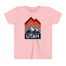 Utah Youth Shirt - Retro Mountain Utah Kid's T-Shirt-3