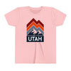 Utah Youth Shirt - Retro Mountain Utah Kid's T-Shirt