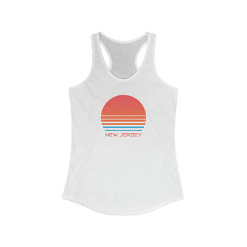 Buy solid-white New Jersey Women's Racerback Tank Top