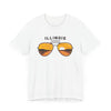 Illinois T Shirt - Sunglasses Lake Graphic Illinois Tee