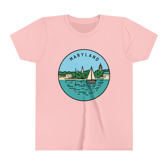 Maryland Youth T-Shirt - Unisex Kids Maryland Shirt