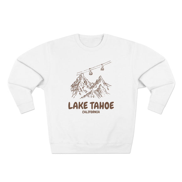 Premium Lake Tahoe, California Gondola Ski Mountain Sweatshirt