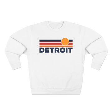 Premium Detroit, Michigan Sun Graphic Sweatshirt - 0