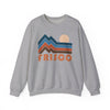 Frisco, Colorado Sweatshirt Retro Mountains, Frisco Unisex Graphic Crewneck